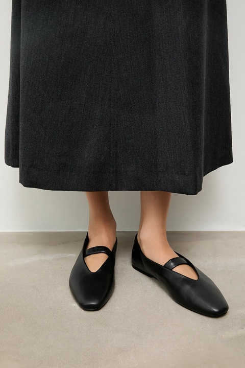 Answear.LAB baleriny skórzane kolor czarny - zdjęcie produktu nr 1
