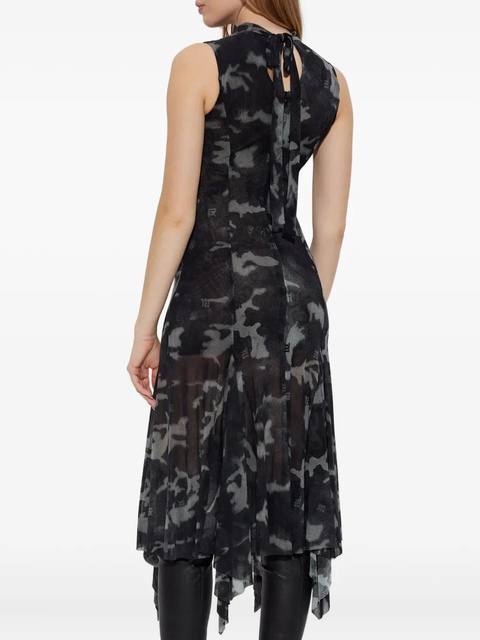 MISBHV keyhole-neck asymmetric dress - Grey - zdjęcie produktu nr 2