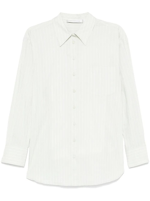 Christopher Esber striped long-sleeve shirt - Green - zdjęcie produktu nr 1
