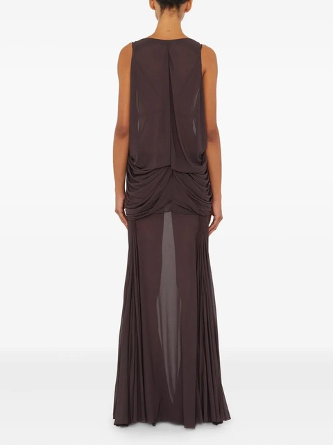 Christopher Esber Solea Suspension macrame tank maxi dress - Brown - zdjęcie produktu nr 2