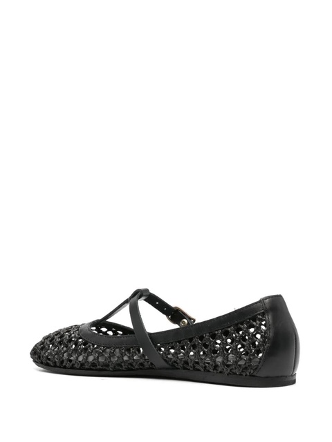 Ancient Greek Sandals Aerati raffia ballerinas - Black - zdjęcie produktu nr 2