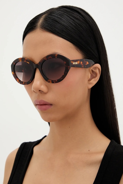 Moschino okulary przeciwsłoneczne damskie kolor brązowy MOS200/S - zdjęcie produktu nr 1