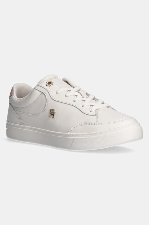 Tommy Hilfiger sneakersy skórzane ESSENTIAL CHIC COURT SNEAKER kolor biały FW0FW08322 - zdjęcie produktu nr 1