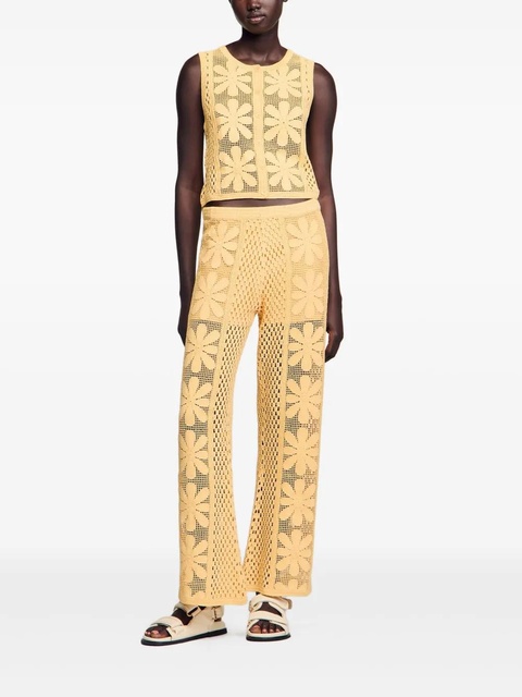 SANDRO crochet top - Yellow - zdjęcie produktu nr 2