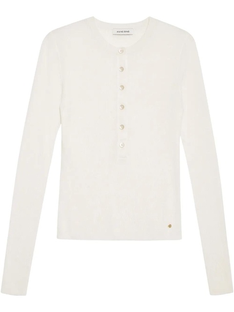 ANINE BING Katrin top - Neutrals - zdjęcie produktu nr 1