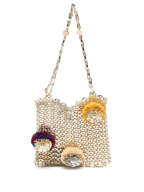 Rabanne 1969 Raphia shoulder bag - Gold - zdjęcie produktu nr 1