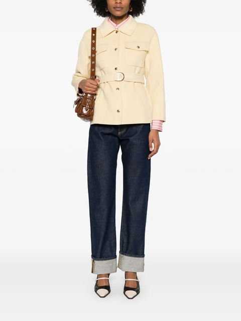 Maje belted jacket - Yellow - zdjęcie produktu nr 2