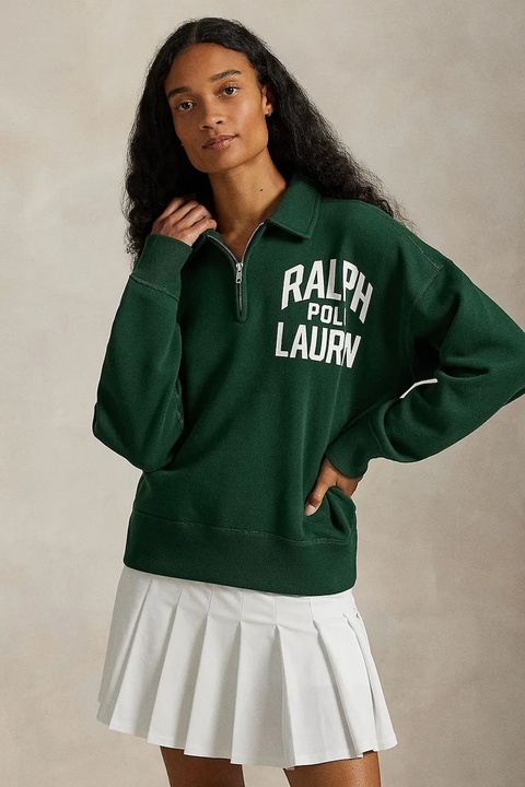 Polo Ralph Lauren bluza damska kolor zielony z nadrukiem 211971753 - zdjęcie produktu nr 1