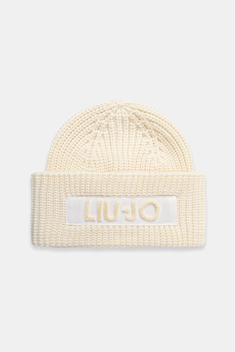Liu Jo czapka kolor beżowy 2F5057.M0300 - zdjęcie produktu nr 1