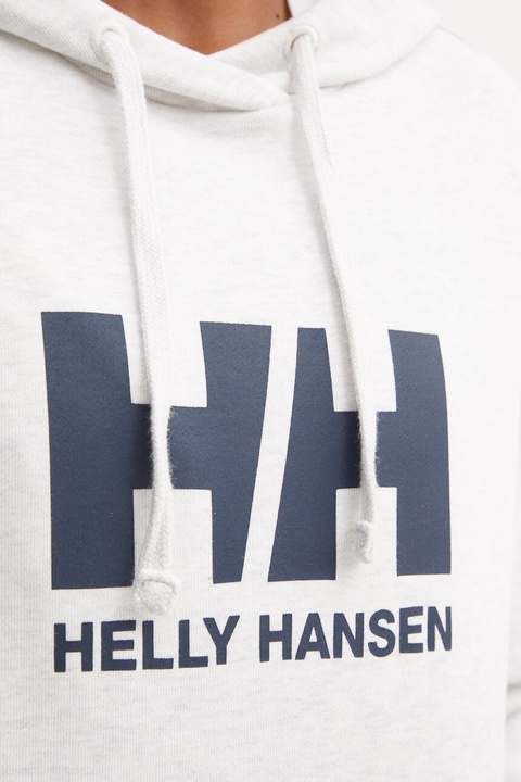 Helly Hansen bluza bawełniana HH LOGO 2.0 damska kolor szary z kapturem 34460 - zdjęcie produktu nr 2