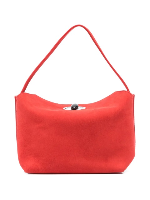 Christopher Esber Turnlock suede mini tote bag - Red - zdjęcie produktu nr 1