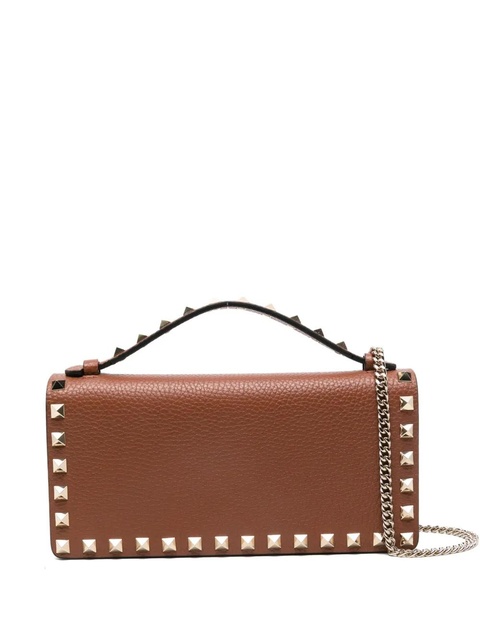 Valentino Garavani stud-embellished top-handle mini bag - Brown - zdjęcie produktu nr 1