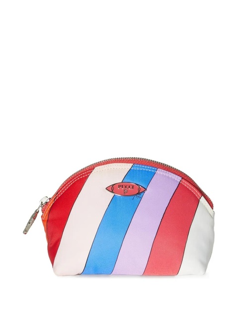 PUCCI stripe half-moon make up bag - Red - zdjęcie produktu nr 1