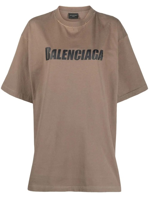 Balenciaga Caps cotton T-shirt - Brown - zdjęcie produktu nr 1