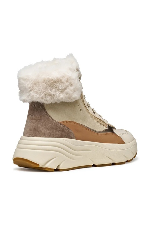 Geox botki D DIAMANTA damskie kolor beżowy na platformie ocieplone D56UFB 02285 CH65A - zdjęcie produktu nr 2