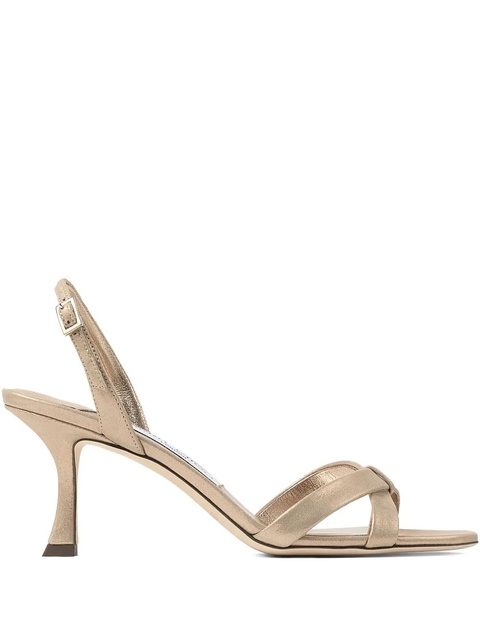Jimmy Choo 70mm Elsy sling-back sandals - Gold - zdjęcie produktu nr 2