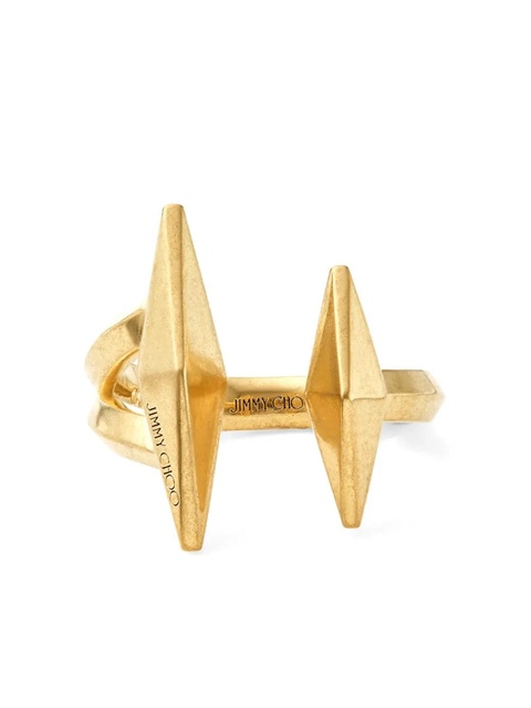 Jimmy Choo logo-engraved ring - Gold - zdjęcie produktu nr 1