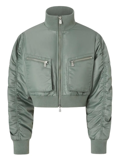 PINKO high-neck zip-front jacket - Green - zdjęcie produktu nr 1
