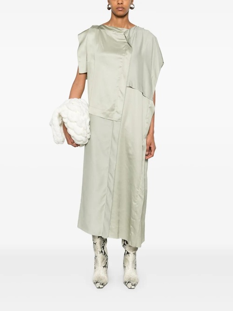 MM6 Maison Margiela asymmetric midi dress - Green - zdjęcie produktu nr 1