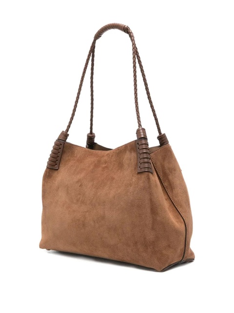 ETRO Libra braided-handle suede tote bag - M0453 BROWN - zdjęcie produktu nr 2