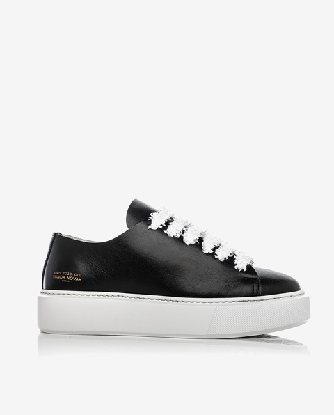 VANDA NOVAK - Skórzane sneakersy GRACE z wytłoczonym logo - zdjęcie produktu nr 2