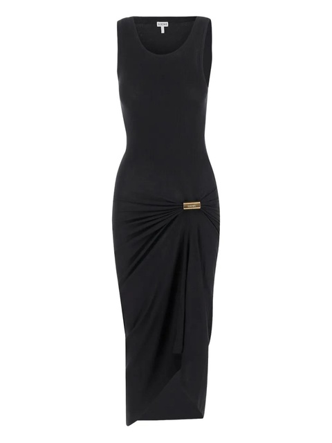 LOEWE ribbed midi tank dress - Black - zdjęcie produktu nr 2