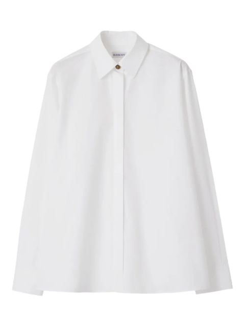 Burberry cotton-poplin shirt - White - zdjęcie produktu nr 1