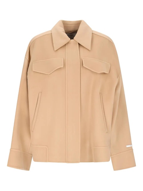 Sportmax flap-pockets wool single-breasted coat - Neutrals - zdjęcie produktu nr 1