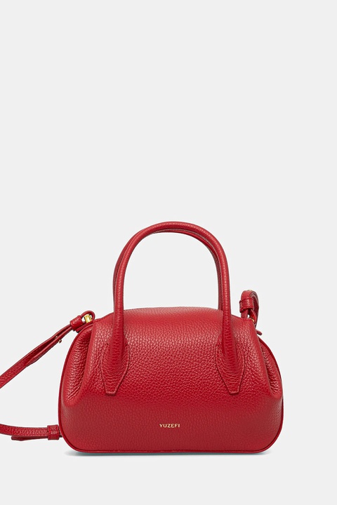 Yuzefi torebka skórzana OYSTER MINI DUFFLE kolor czerwony YUZPF25-HB-MOYD-L060 - zdjęcie produktu nr 1