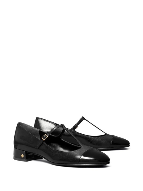 Tory Burch 25mm cap-toe T-strap ballerina shoes - Black - zdjęcie produktu nr 2