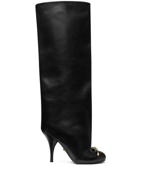 Versace 105mm Opera Bow knee-high boots - Black - zdjęcie produktu nr 1