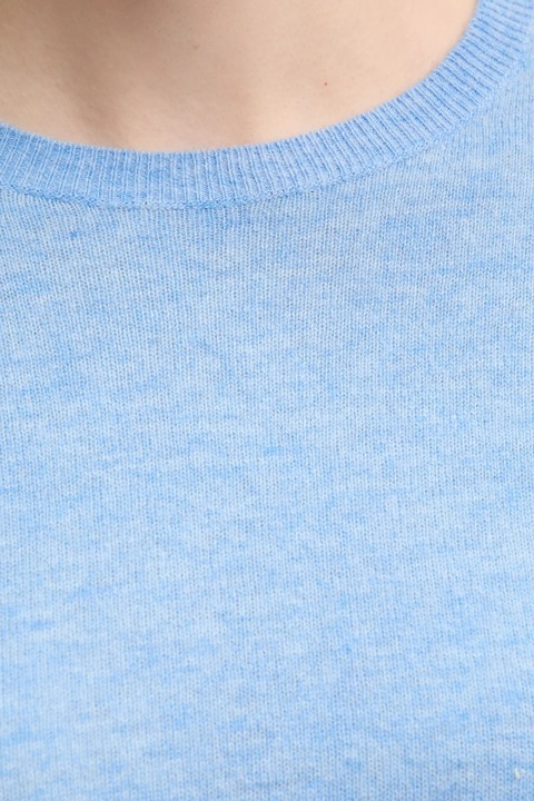 United Colors of Benetton sweter wełniany damski kolor niebieski lekki 1002D1K01 - zdjęcie produktu nr 1