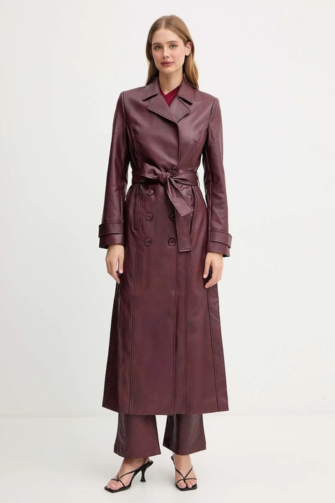 Bardot płaszcz kolor bordowy 59899JB4 - zdjęcie produktu nr 1