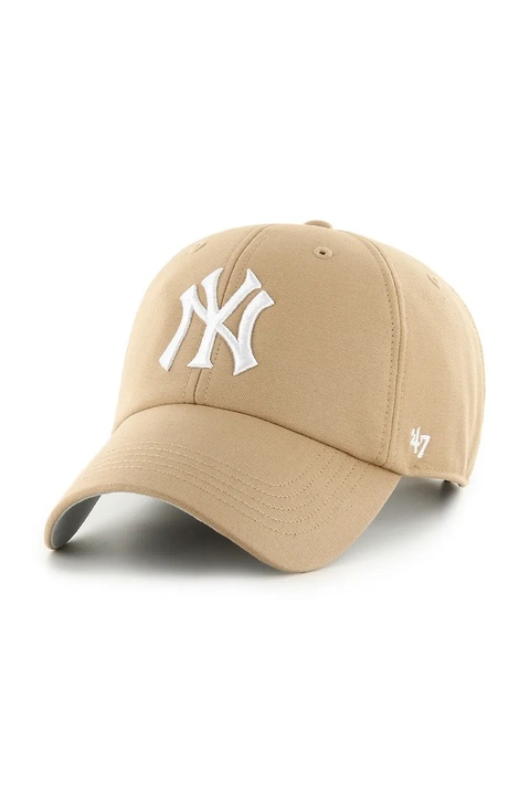 47 brand czapka z daszkiem bawełniana MLB New York Yankees kolor zielony B-PFZCU17CNS-KH - zdjęcie produktu nr 1
