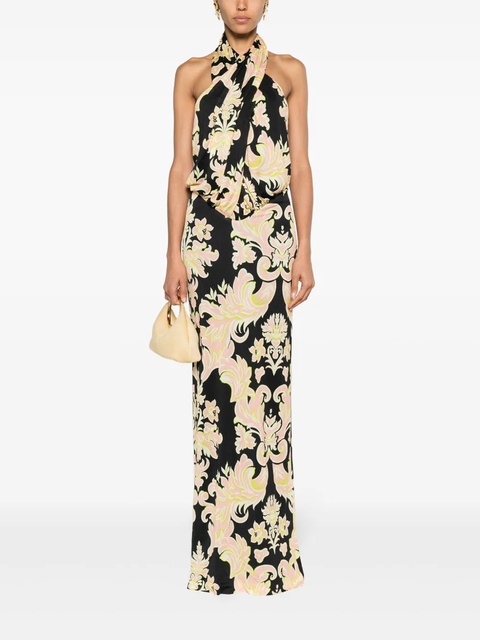 ETRO paisley-print halterneck dress - Black - zdjęcie produktu nr 2