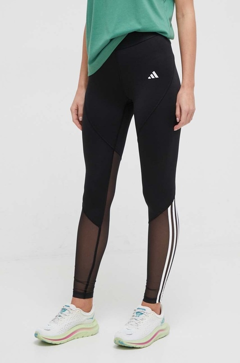 adidas Performance legginsy treningowe Hyperglam kolor czarny z nadrukiem IN9298 - zdjęcie produktu nr 1