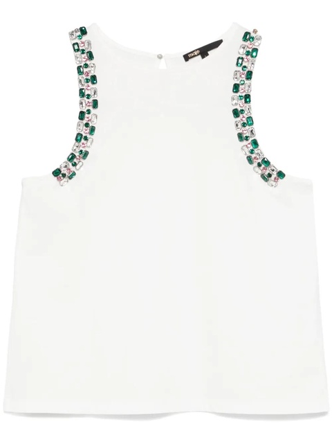 Maje crystal-embellished tank top - White - zdjęcie produktu nr 1