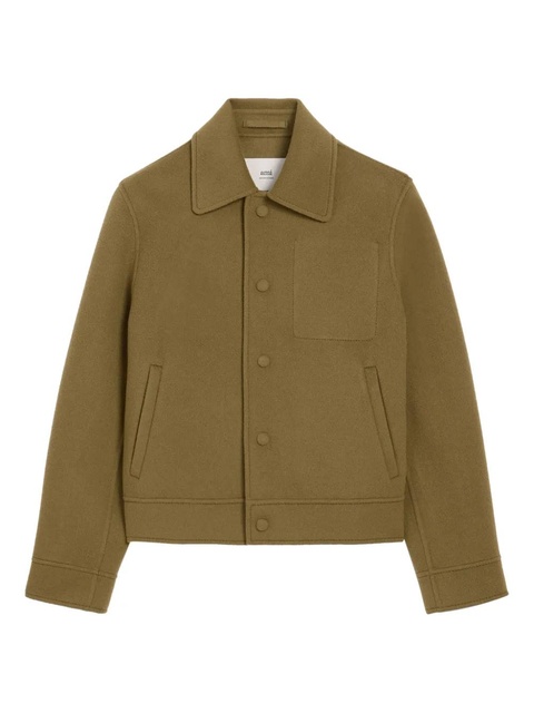 AMI Paris buttoned wool boxy jacket - Brown - zdjęcie produktu nr 1