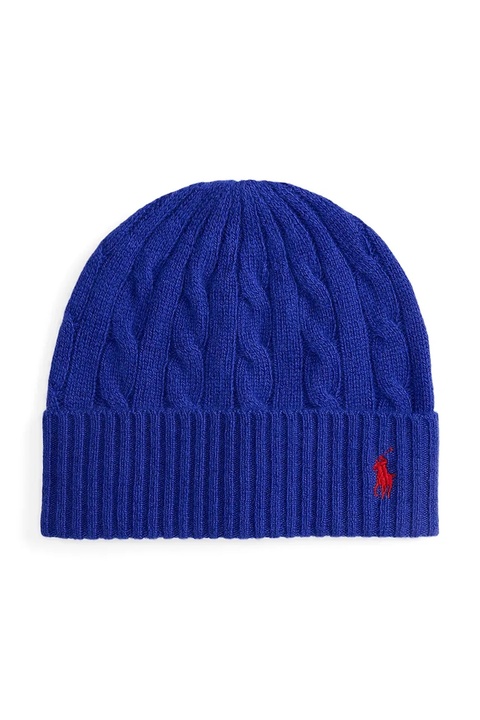 Polo Ralph Lauren czapka wełniana kolor granatowy 455981442 - zdjęcie produktu nr 1