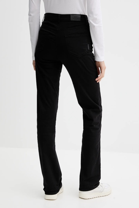 Armani Exchange spodnie damskie kolor czarny dopasowane high waist XW000072 AF12862 - zdjęcie produktu nr 2