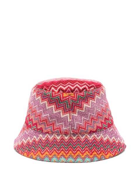 Missoni zigzag bucket hat - Red - zdjęcie produktu nr 2