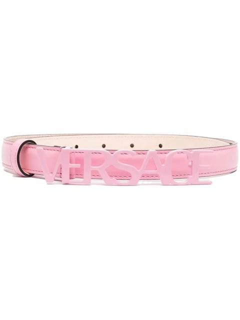 Versace logo-embellished thin belt - Pink - zdjęcie produktu nr 1