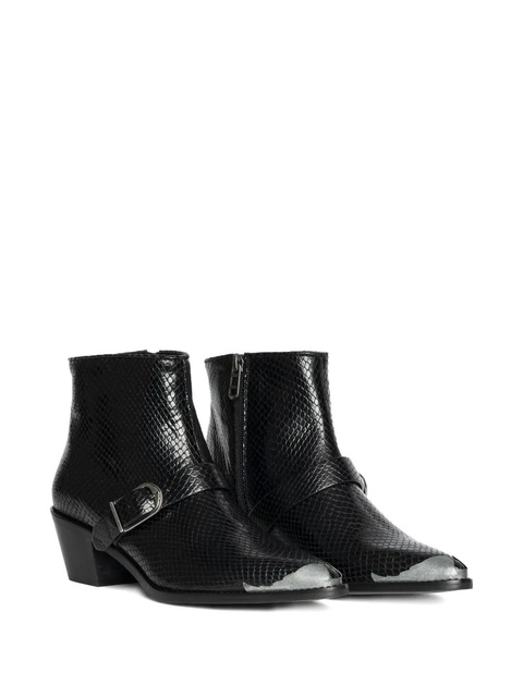 Zadig&Voltaire Tylow Wild Mirror buckled cowboy boots - Black - zdjęcie produktu nr 2