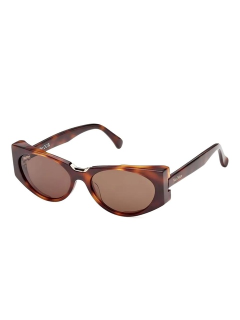Max Mara Eyewear geometric-frame sunglasses - Brown - zdjęcie produktu nr 2