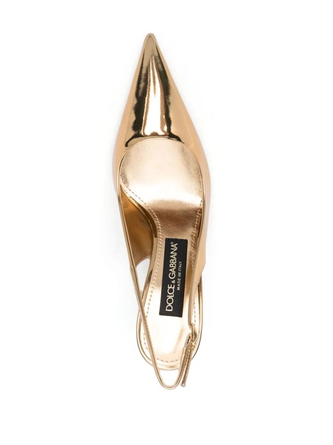 Dolce & Gabbana 100mm pointed-toe pumps - Gold - zdjęcie produktu nr 2