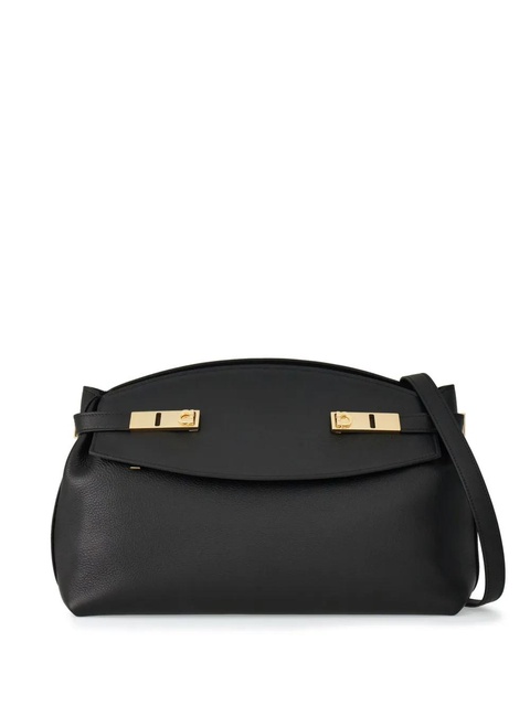Ferragamo large pouch leather bag - Black - zdjęcie produktu nr 1