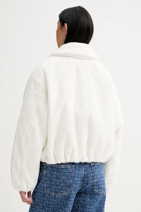 Tommy Jeans kurtka kolor beżowy przejściowa oversize DW0DW21669 - zdjęcie produktu nr 2