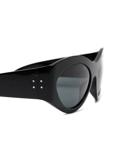 Saint Laurent Eyewear SL 854 oval-frame sunglasses - Black - zdjęcie produktu nr 2