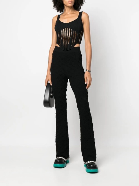 AMBUSH monogram flared trousers - Black - zdjęcie produktu nr 1