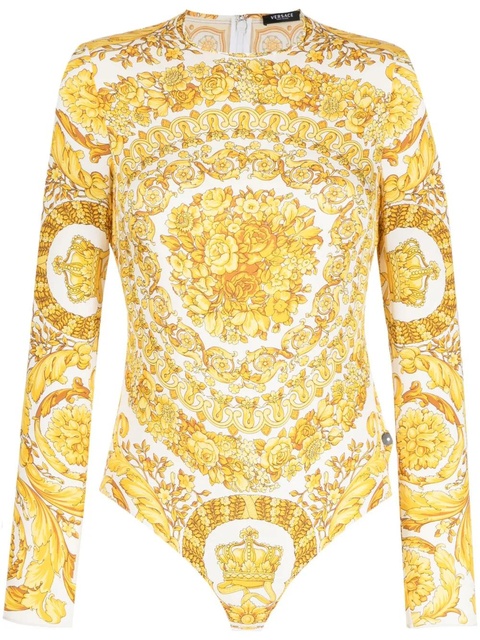 Versace Barocco-print bodysuit - White - zdjęcie produktu nr 1